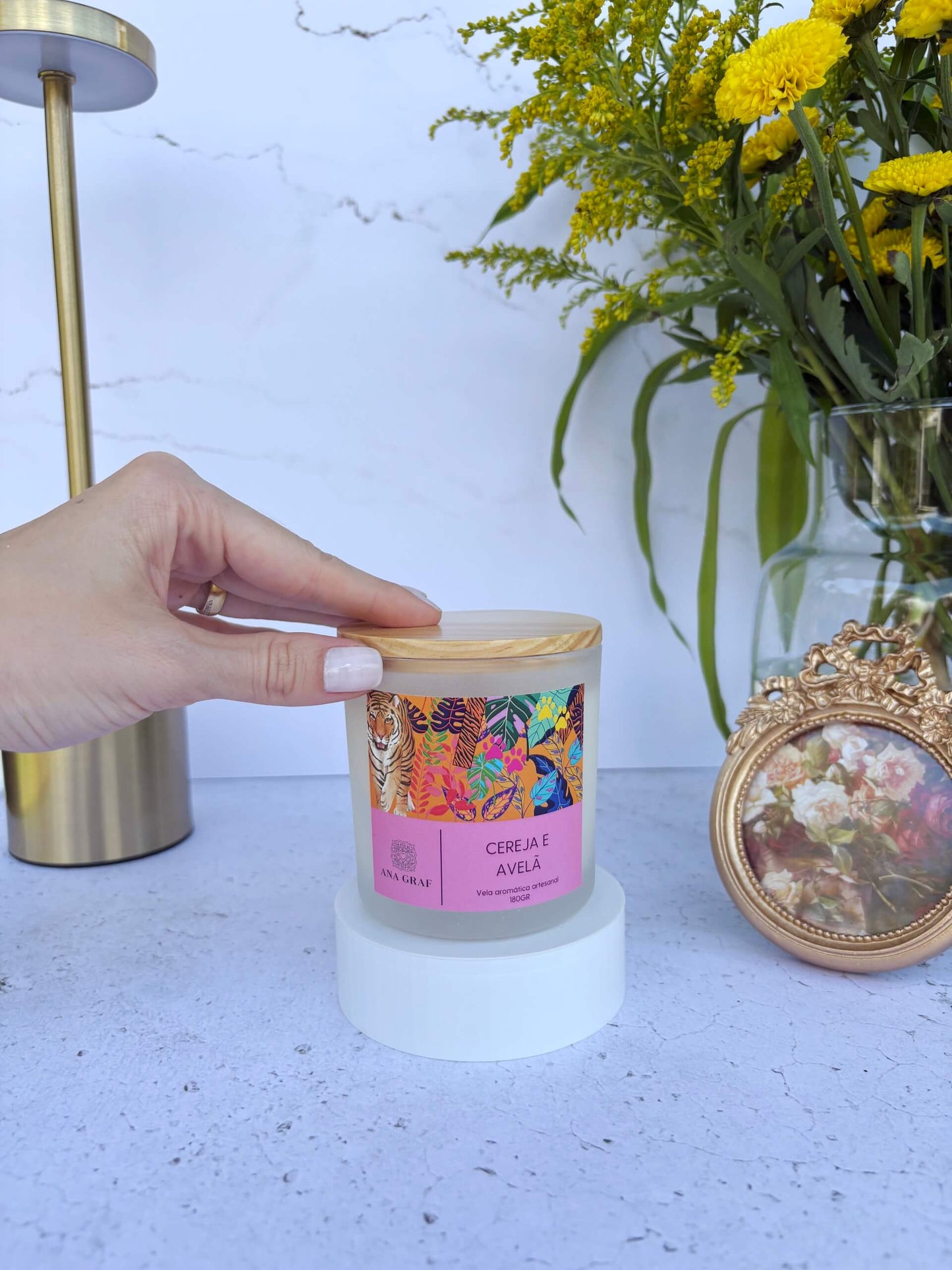 Vela Aromática Premium 180gr